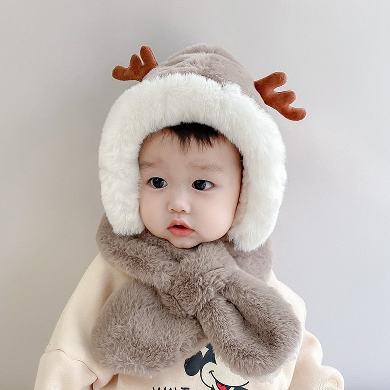 Image of Warm & Cosy Winter Bonnet for Baby (6m-2yrs) – Soft Faux Fur Collection. Shop now at OleOle.