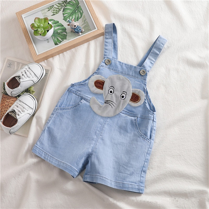 Image of Stylish summer denim shorts for baby boys (9m-3yrs): Cool comfort for sunny adventures! Shop now at OleOle.