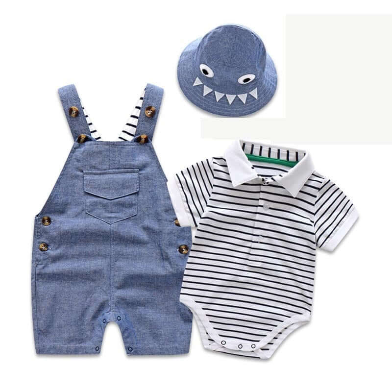 Image of Baby Boy Romper: Adorable Bodysuit Clothes Collection, 3 months to 2 years. Shop now at OleOle for the cutest styles at a special sale price!