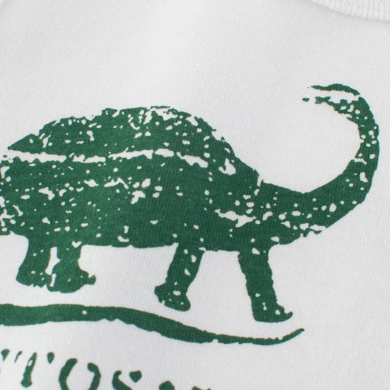 Image of Dino, Shark & Croc prints on baby tees (1-6 yrs). Shop now at OleOle.