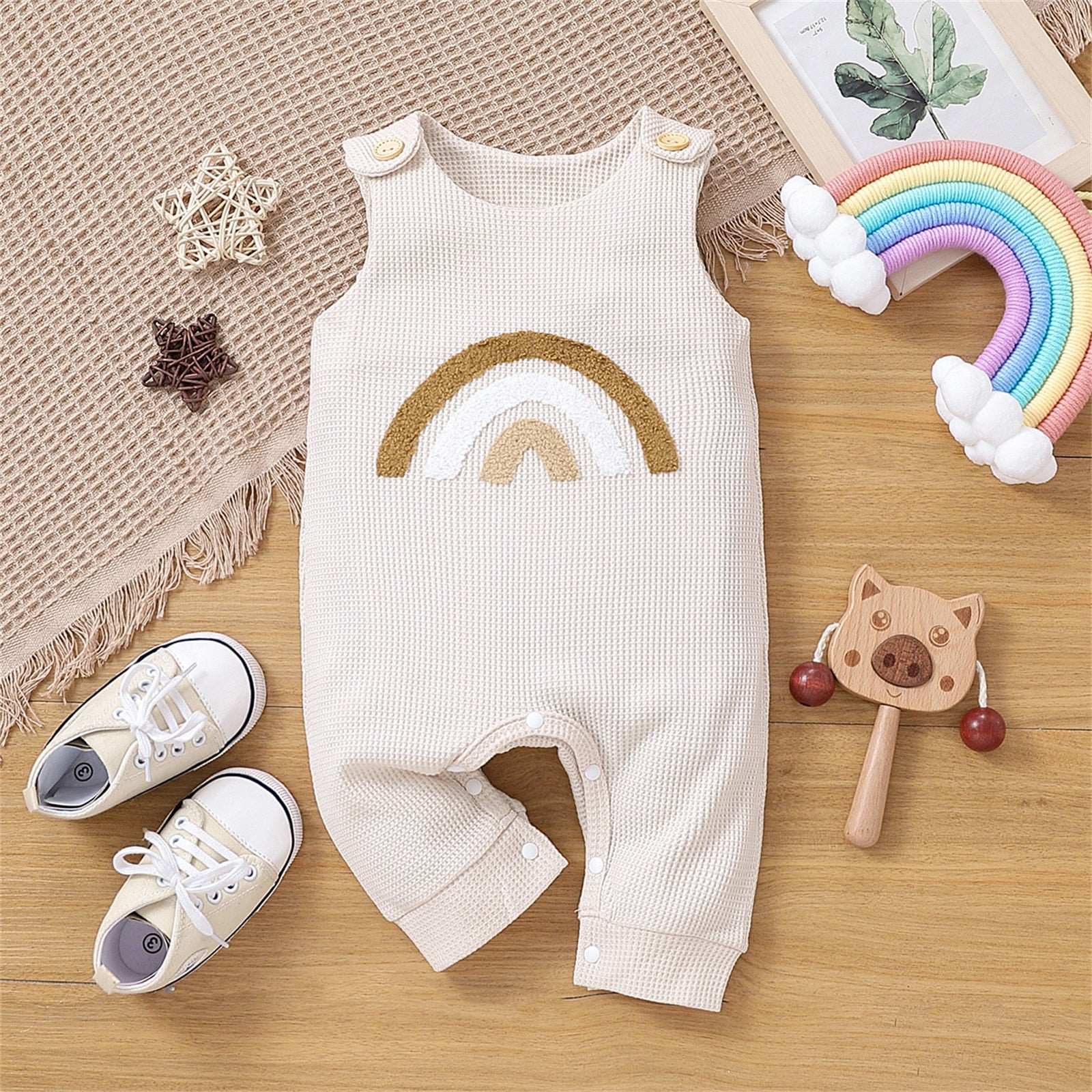 Image of Adorable Baby Romper for 0-18 Months - Perfect Summer Outfit! Shop now at OleOle.