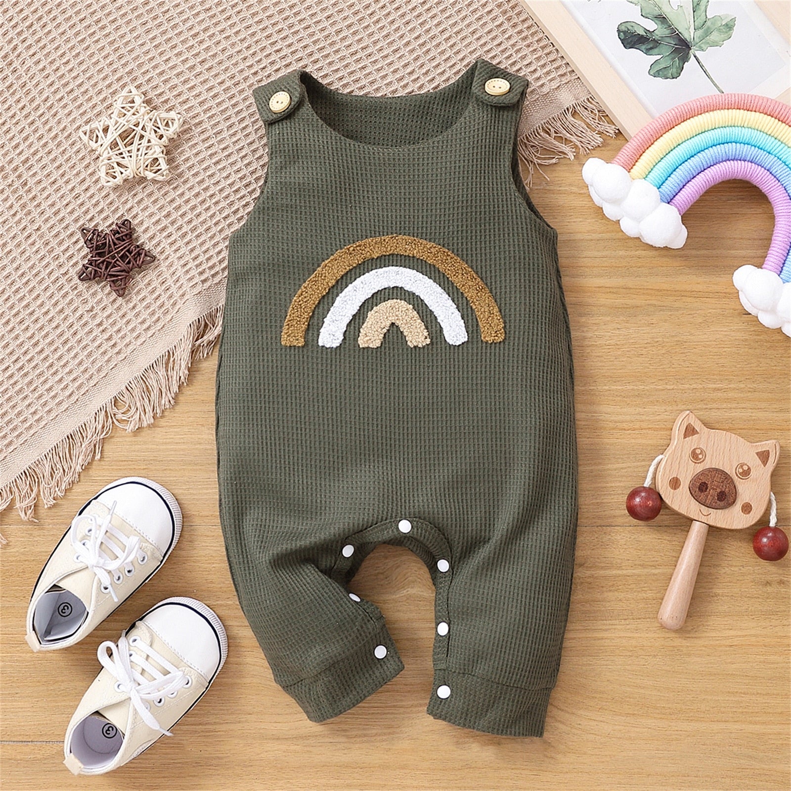 Image of Adorable Baby Romper for 0-18 Months - Perfect Summer Outfit! Shop now at OleOle.