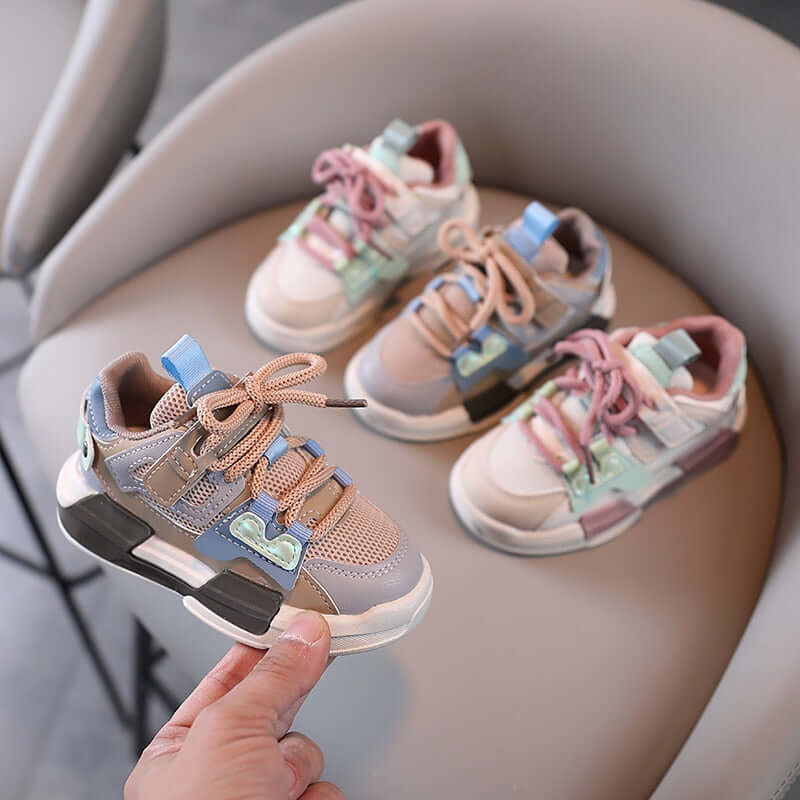 Image of trendy unisex sneaker shoes for fashionable kids aged 1-6 years available at OleOle. Stylish and comfortable footwear for little ones with a flair for fashion.