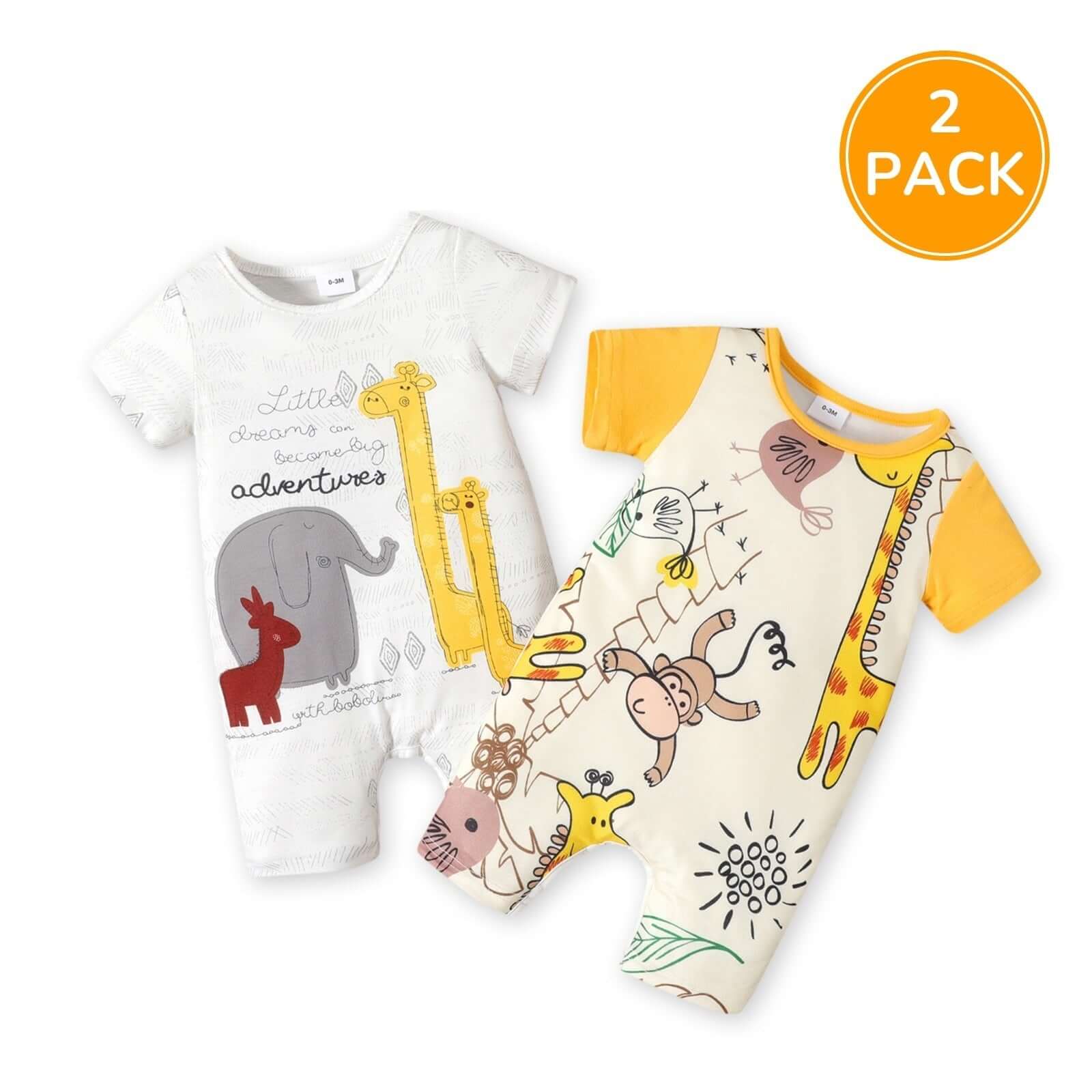 Image of Adorable Romper Bodysuit 2pcs Set on Sale for Babies 0-18 Months. Grab the perfect outfit for your little one at OleOle!