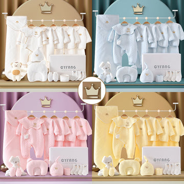 OleOle Newborn Baby Pure Cotton Clothes Baby Shower Gift Set 15/17/18/20/26 Pcs (0 - 3 Months)