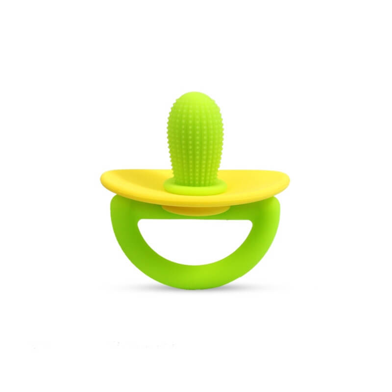 Image of Cactus Pacifier Clip & Teether - BPA-Free, Luxury Newborn Gift. On Sale Now at OleOle! Ensure safety and style for your baby.