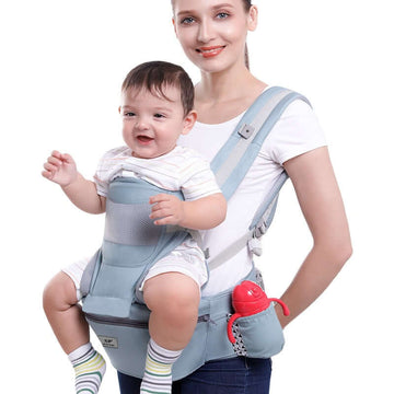 Image of Ergonomic Baby Carrier with Storage for infants up to 2 years old from OleOle. Provides comfort and convenience for parents on-the-go.