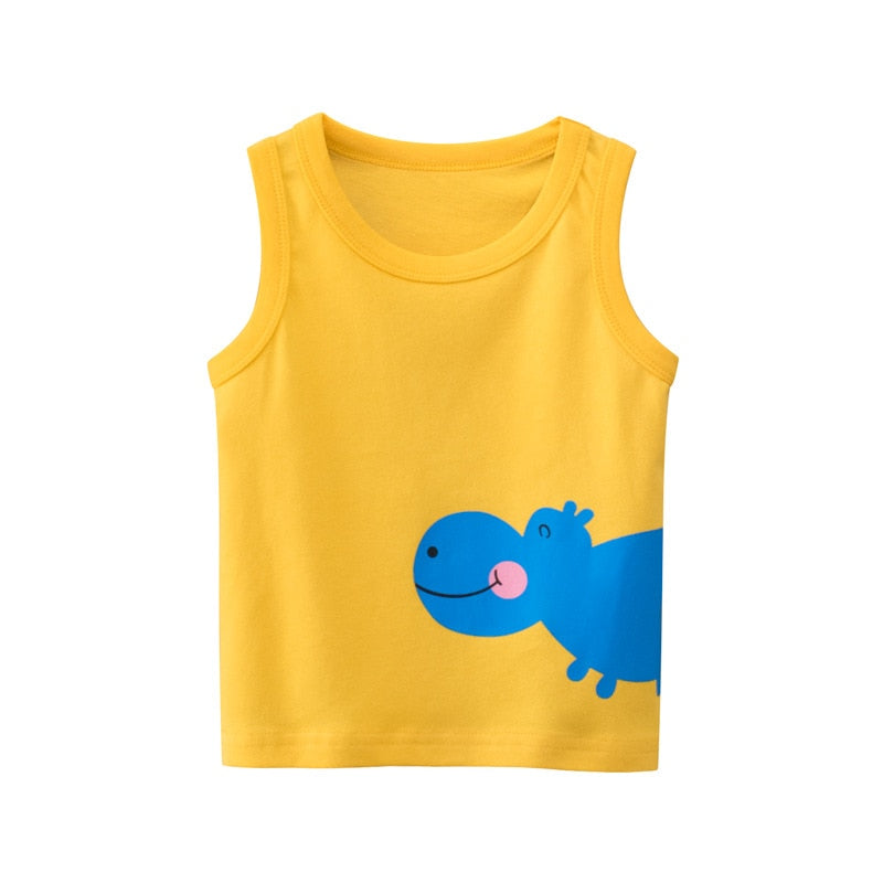 Image of Dino, Shark & Croc prints on baby tees (1-6 yrs). Shop now at OleOle.