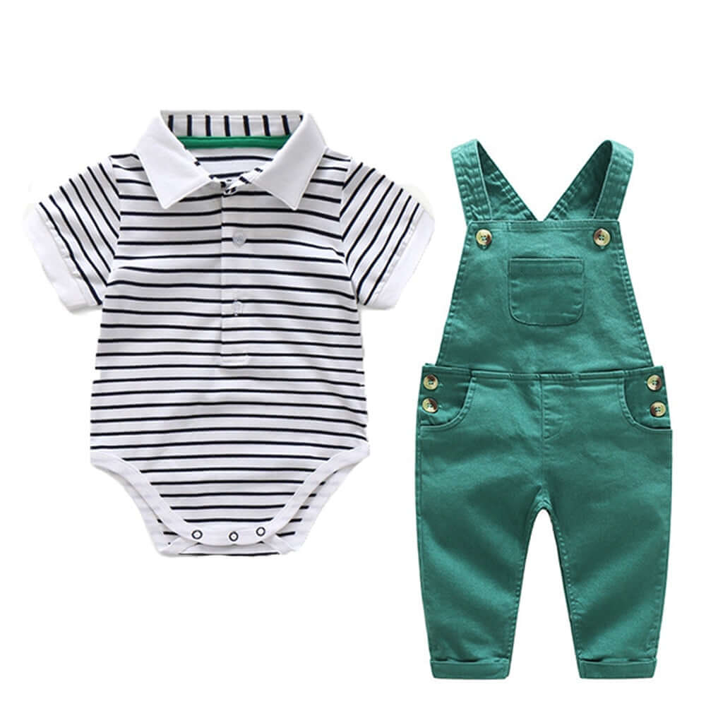 Image of Baby Boy Romper: Adorable Bodysuit Clothes Collection, 3 months to 2 years. Shop now at OleOle for the cutest styles at a special sale price!