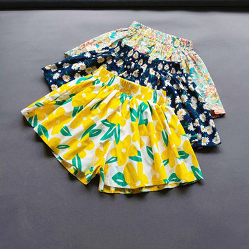 OleOle New Summer Fashionable Linen Mini Shorts Pants for Baby Girls (1 - 10 years)