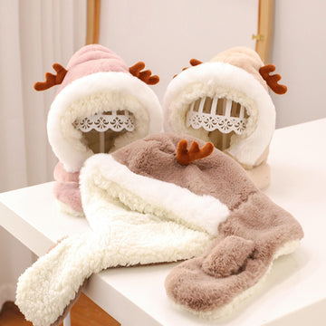 OleOle Soft Faux Fur Winter Bonnet Scarf Hat Cap Collection for Baby Boys & Girls (6m - 2 yrs)