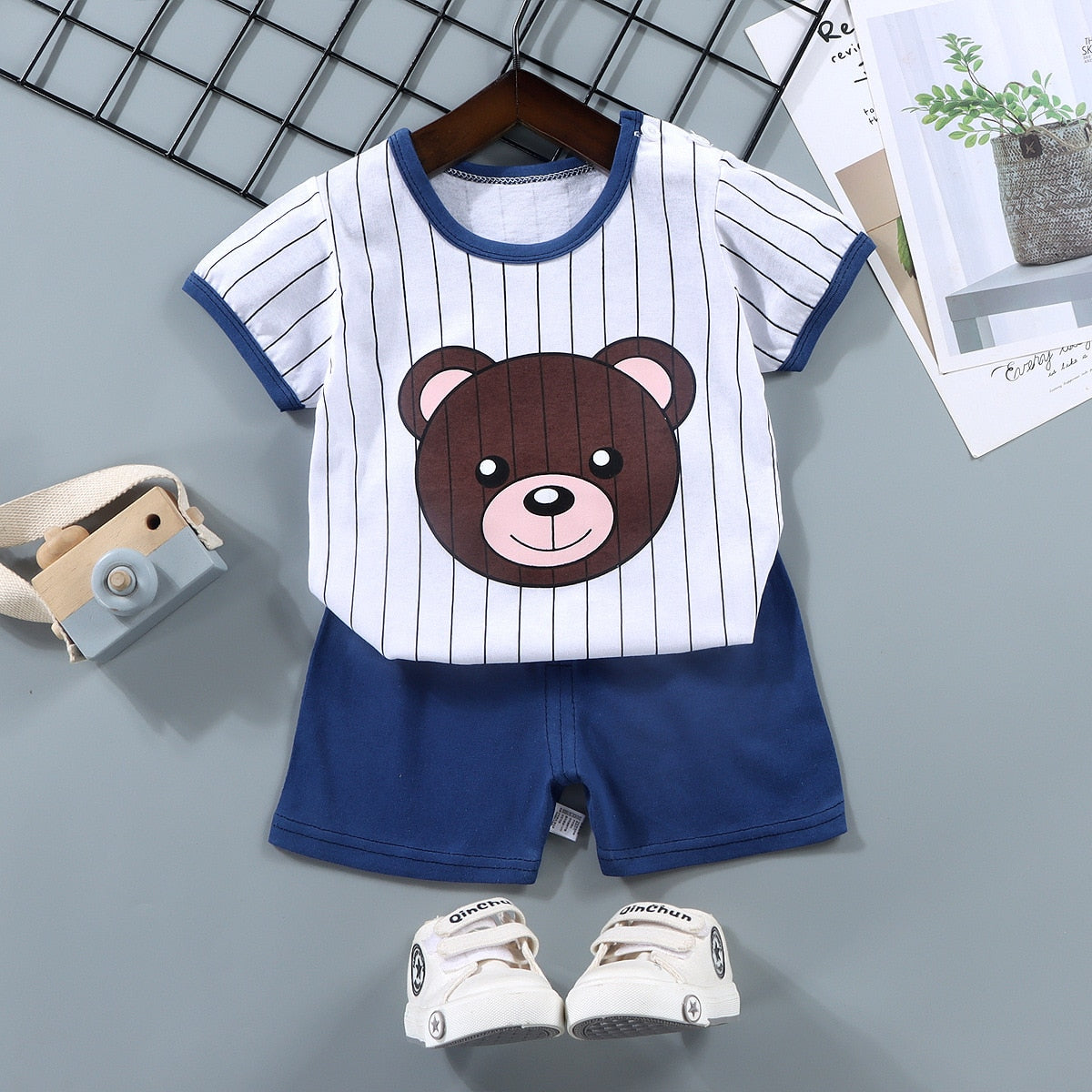 Image of Baby T-Shirt & Pant Set (9m - 5yrs). Stylish comfort for your little one's summer adventures! Shop now at OleOle.