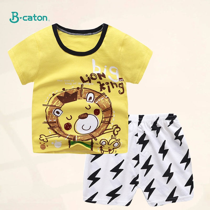 Image of Baby T-Shirt & Pant Set (9m - 5yrs). Stylish comfort for your little one's summer adventures! Shop now at OleOle.