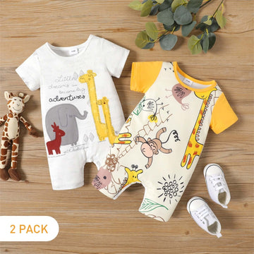 Image of Adorable Romper Bodysuit 2pcs Set on Sale for Babies 0-18 Months. Grab the perfect outfit for your little one at OleOle!