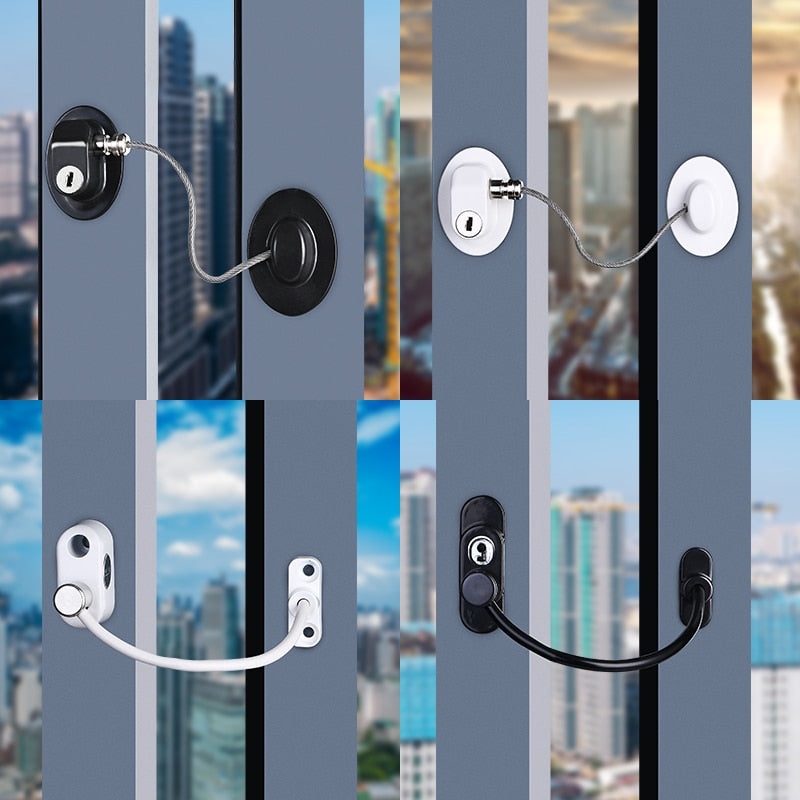 Image of Secure windows with baby safety lock - reliable protection for peace of mind. Shop now at OleOle.