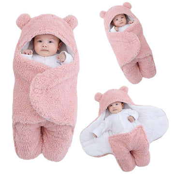 Baby Sleeping Bags - Fleece Swaddle Blankets (0 - 9m)