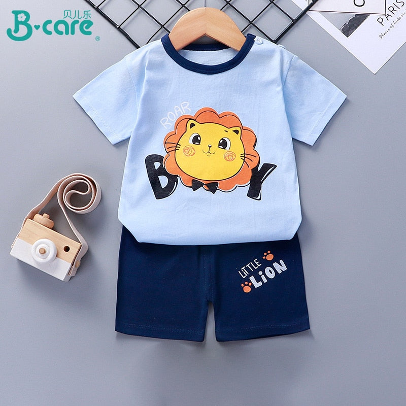 Image of Baby T-Shirt & Pant Set (9m - 5yrs). Stylish comfort for your little one's summer adventures! Shop now at OleOle.