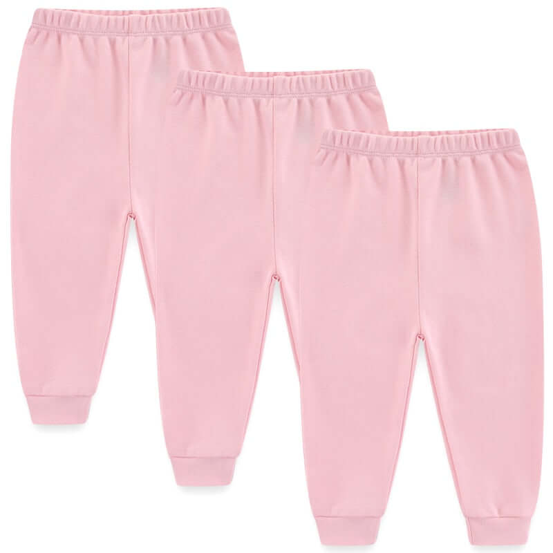 OleOle Four Seasons Baby Cartoon Pants - Set of 3 or 4 pieces suitable for infants aged 0-12 months.