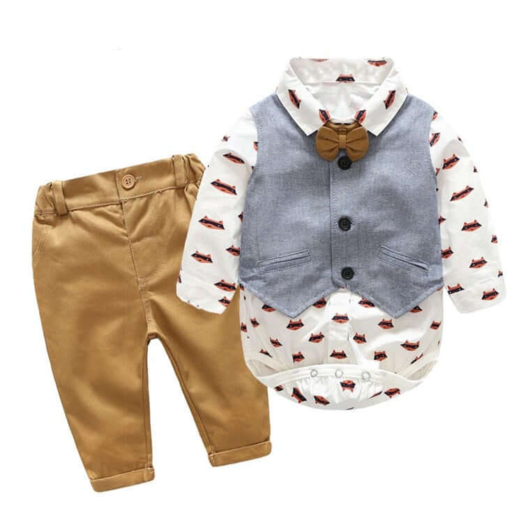 Image of Baby Boy Romper: Adorable Bodysuit Clothes Collection, 3 months to 2 years. Shop now at OleOle for the cutest styles at a special sale price!