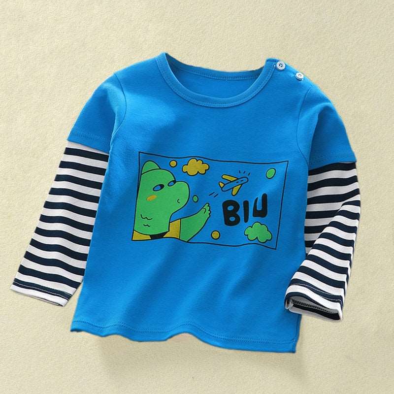 Image of Cute Cartoon Tops: Perfect T-shirts for Boys & Girls (2-6 Years). Playful style for your little ones! Shop now at OleOle.