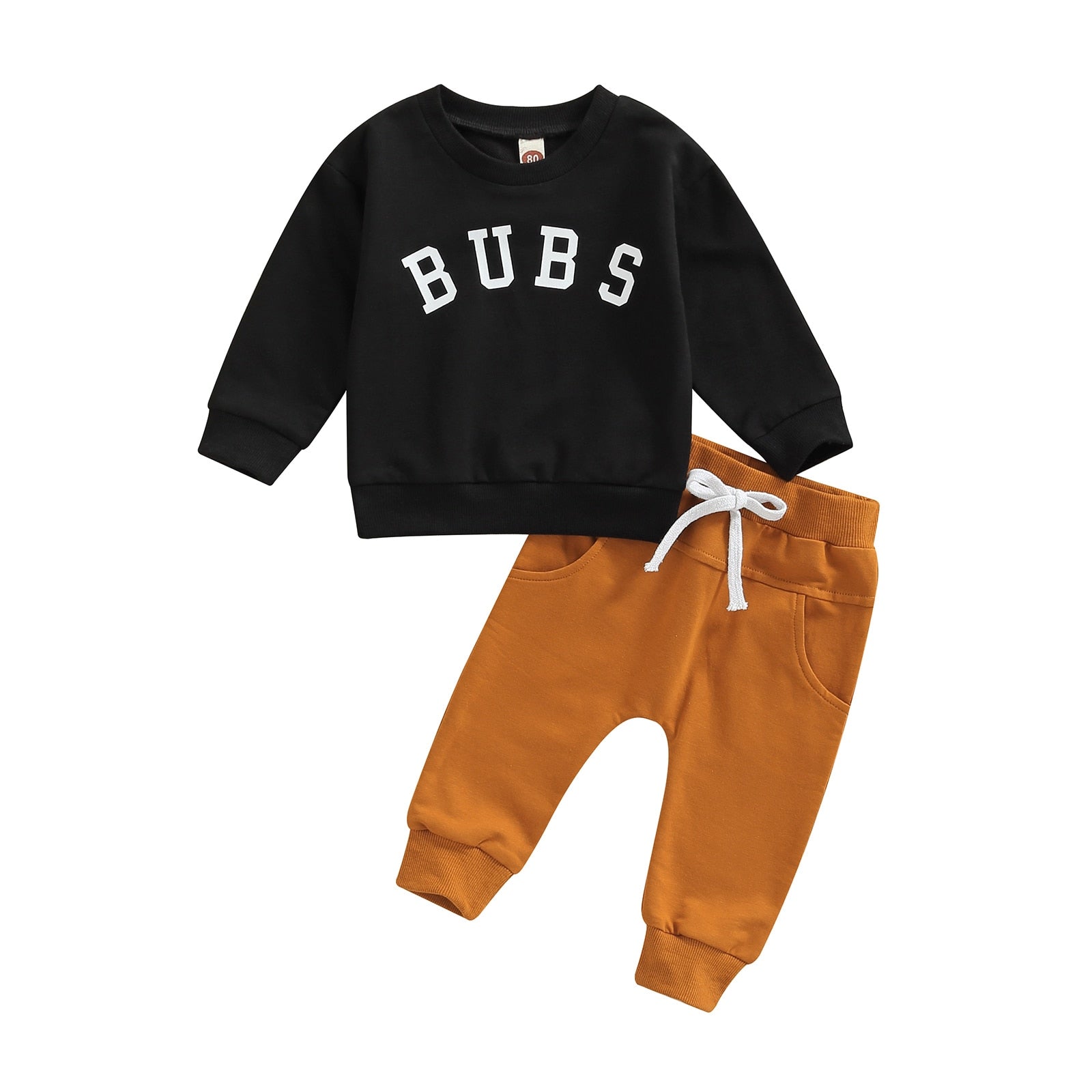 Image of Chic Winter Duo: Newborn 2pcs Set – Fashion Tops and Pants for Baby Boys (0-3yrs). Shop now at OleOle.