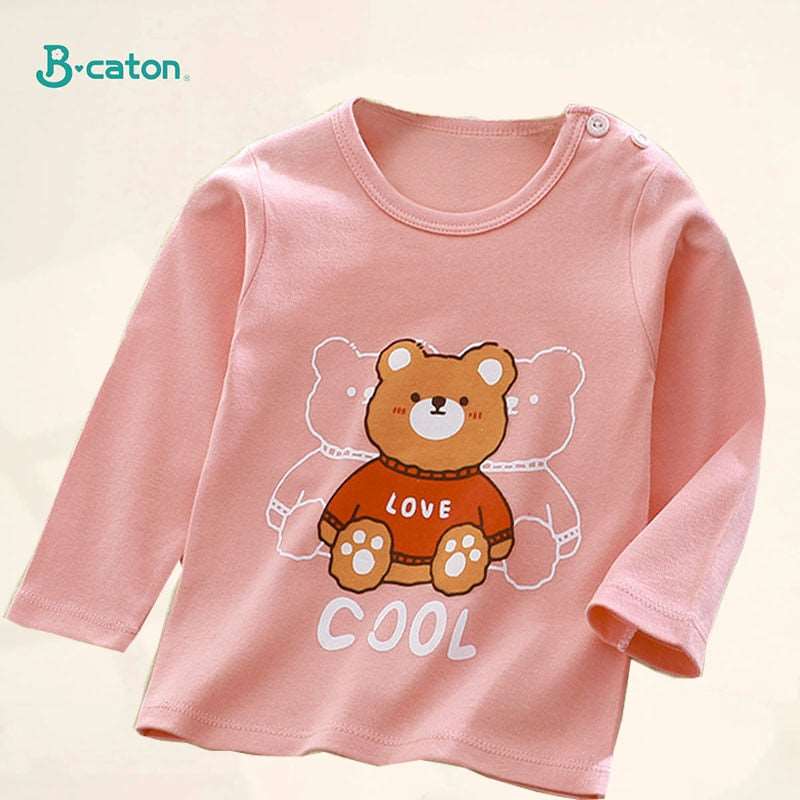 Image of Cute Cartoon Tops: Perfect T-shirts for Boys & Girls (2-6 Years). Playful style for your little ones! Shop now at OleOle.