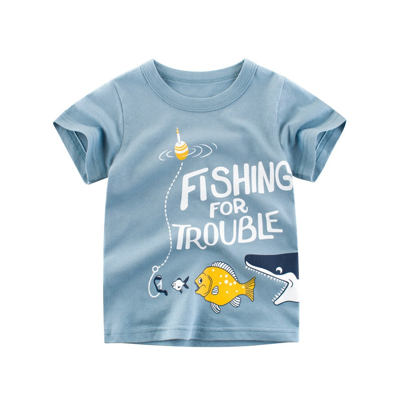 Image of Trendy T-Shirts for Boys (1-6 yrs) - Cool, Comfortable, and Adorable Designs! Shop now at OleOle.