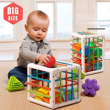 OleOle Colourful Shape Blocks Sorting Game - Montessori Early Learning Baby Toys