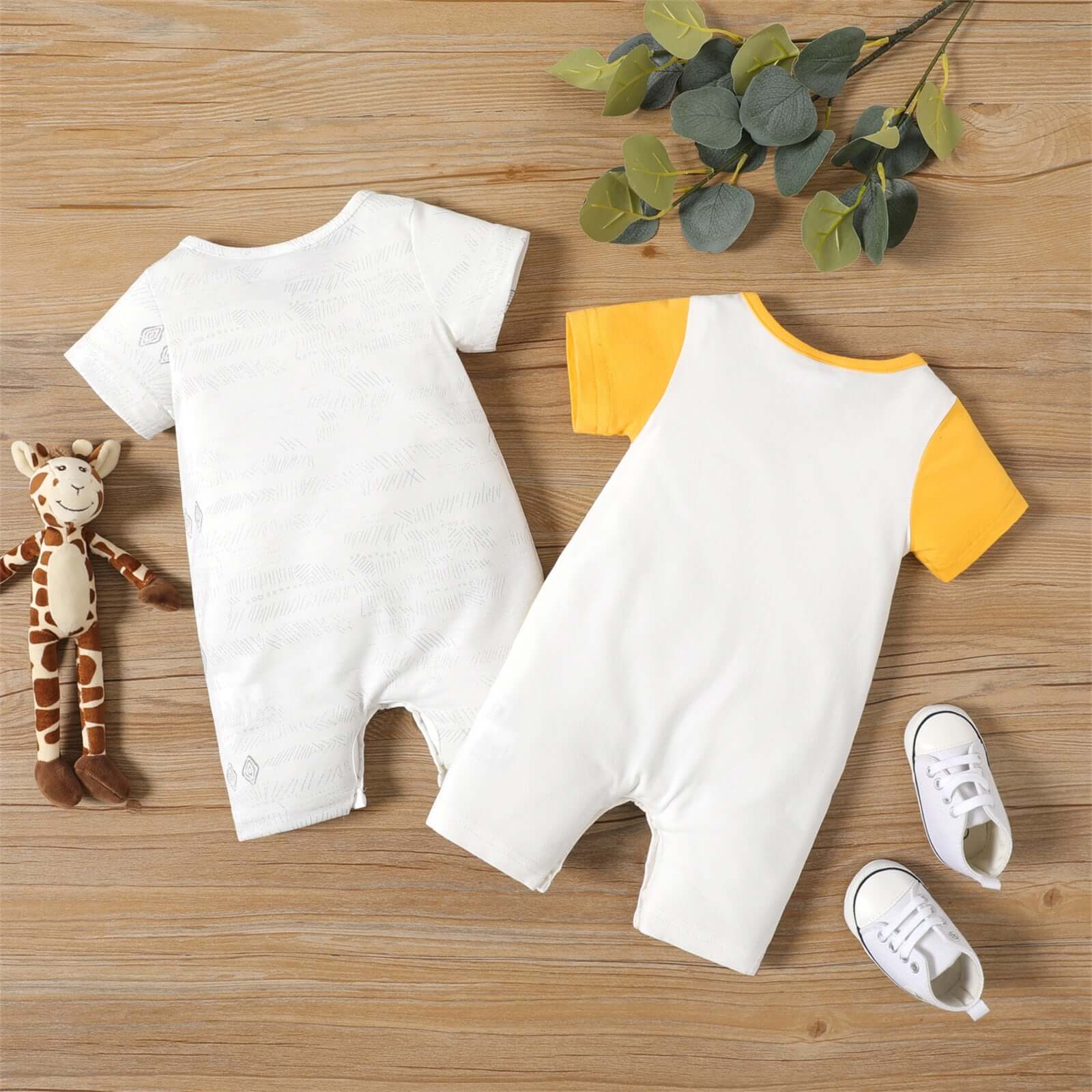 Image of Adorable Romper Bodysuit 2pcs Set on Sale for Babies 0-18 Months. Grab the perfect outfit for your little one at OleOle!