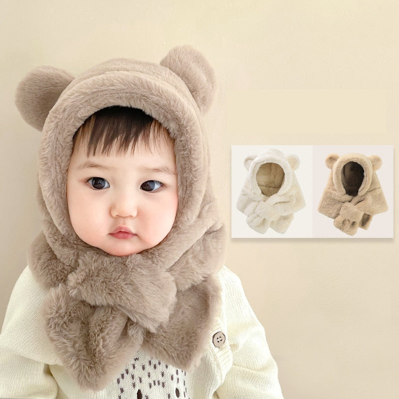 Image of Warm & Cosy Winter Bonnet for Baby (6m-2yrs) – Soft Faux Fur Collection. Shop now at OleOle.