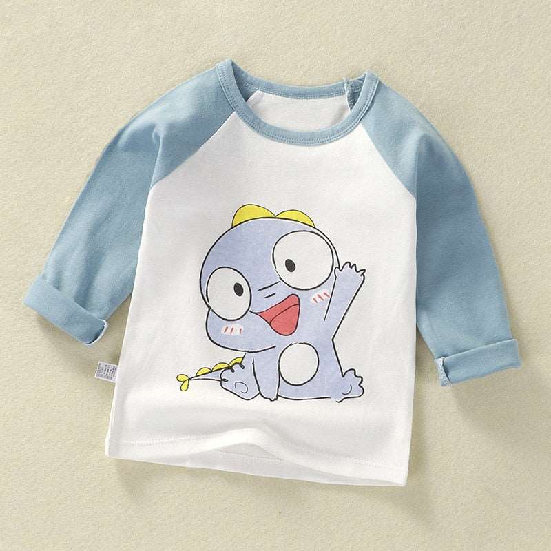 Image of Cute Cartoon Tops: Perfect T-shirts for Boys & Girls (2-6 Years). Playful style for your little ones! Shop now at OleOle.